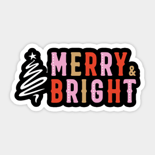 Merry And Bright Tree Sticker